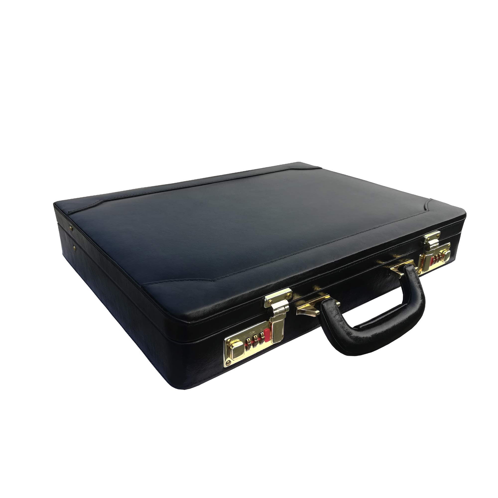 MANDAVA Genuine Leather Attache Doctors Briefcase Business Handbag for Men Laptop MacBook 14 inches Carry Case (BLACK) (B082DB6SX8) Amazon Price History, Amazon Price Tracker