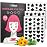 LitBear Acne Patch Pimple Patch, Black Star & Heart Shaped Acne Absorbing Cover Patch, Hydrocolloid Acne Patches For Face Zit Patch Pimple Sticker Acne Dots, Tea Tree Oil + Centella (108 Count)