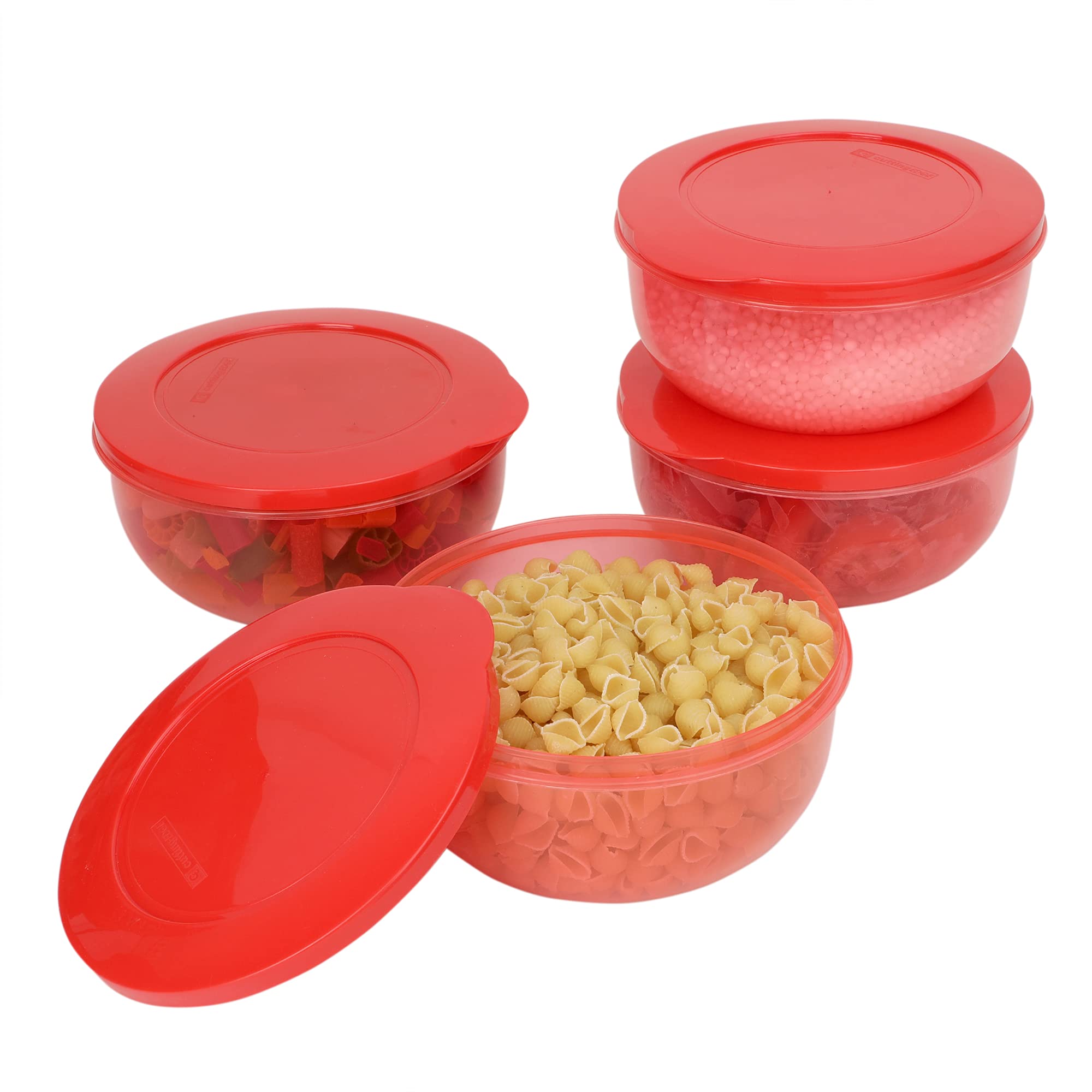 Cutting EDGE Eco-Storage Plastic Container Set for Kitchen & Refrigerator, Set of 4 - (Red, 600 ML) (B091YK3Z2S) Amazon Price History, Amazon Price Tracker