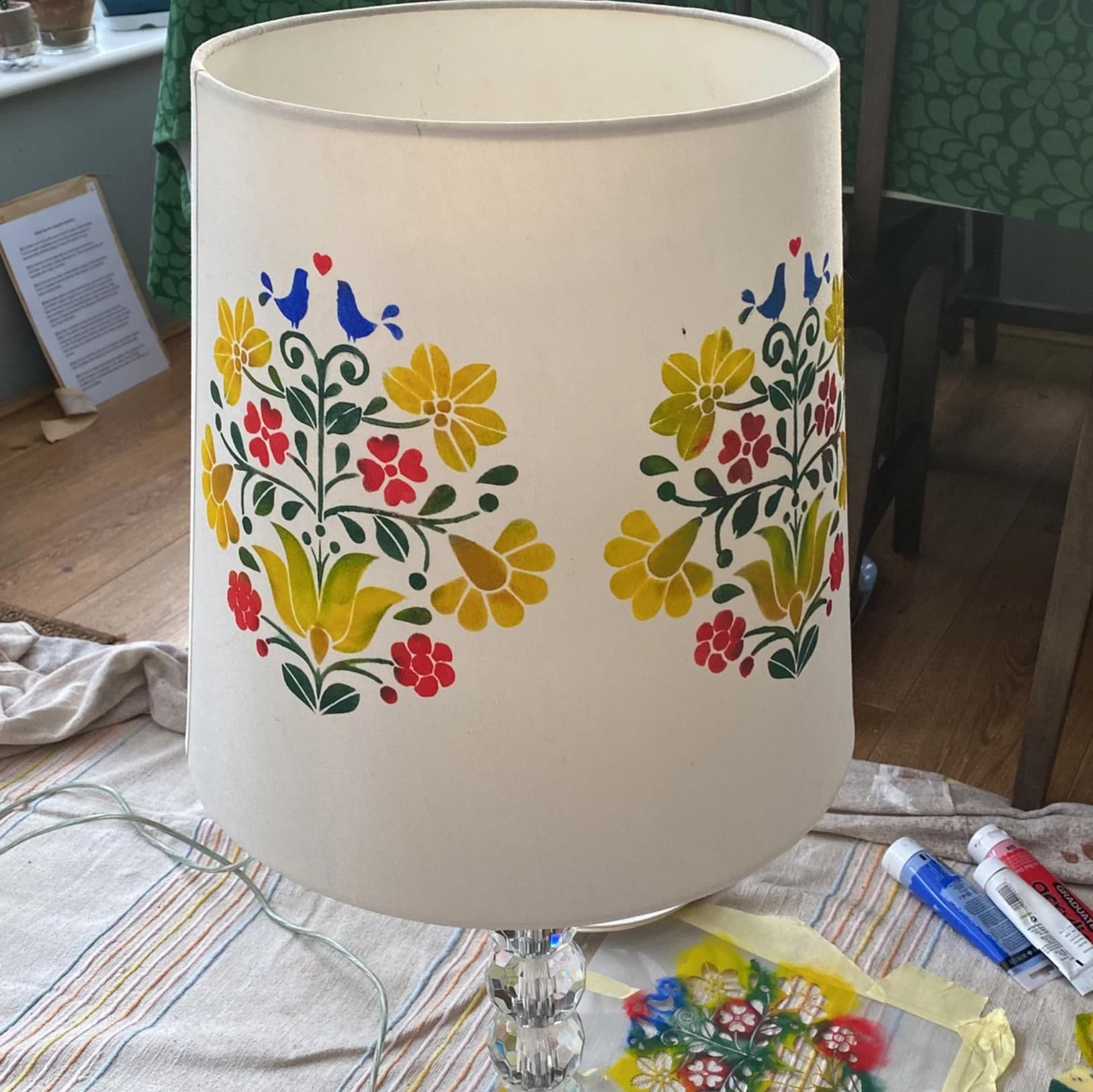 Talavera - Plantillas de esquina con borde floral, plantillas de azulejos mexicanos para pintar en paredes, escaleras, muebles, jarrón de madera, decoración Cielito Lindo