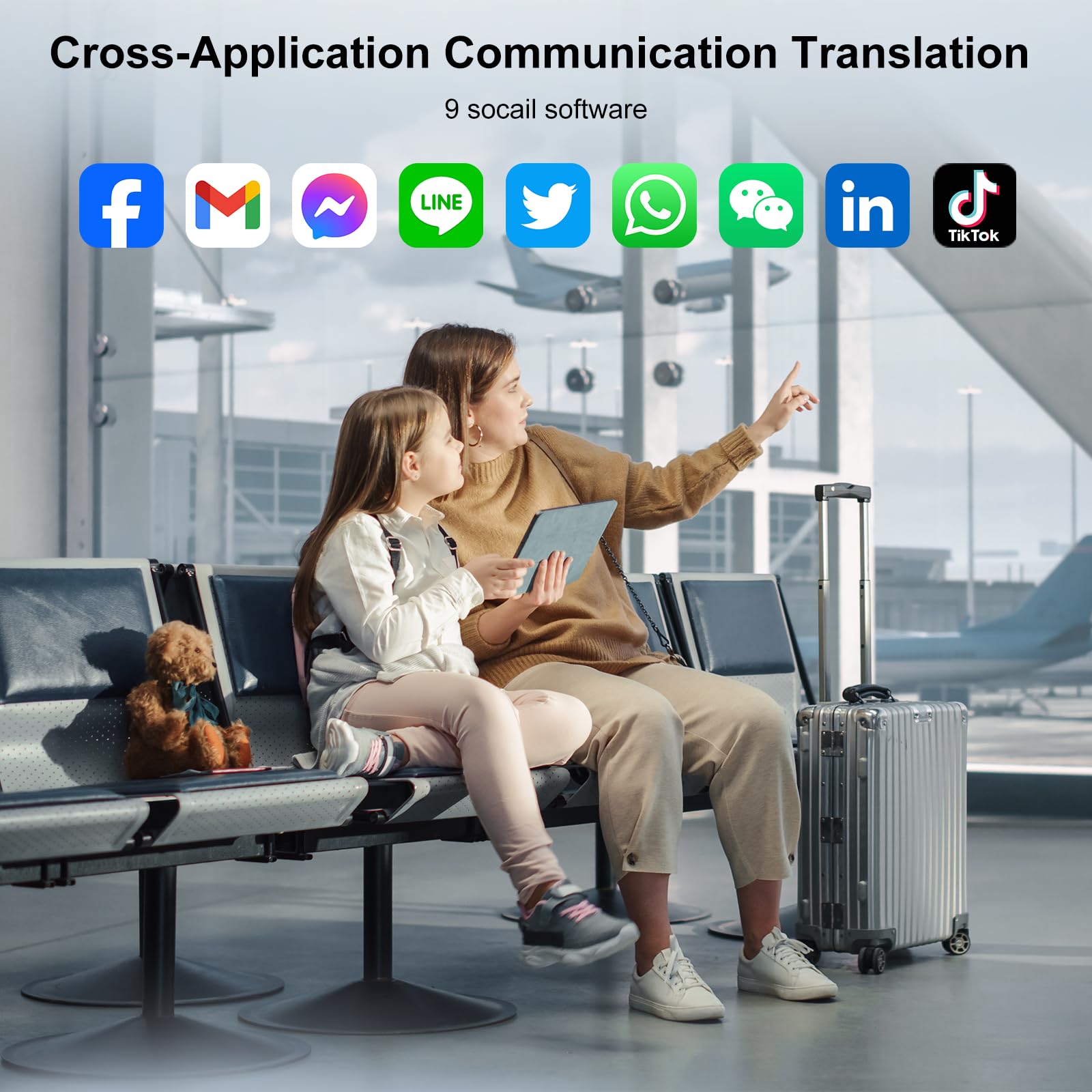 Amazon.co.jp: 翻訳機多機能ホワイト、AIVWVT言語翻訳装置、無料翻訳と