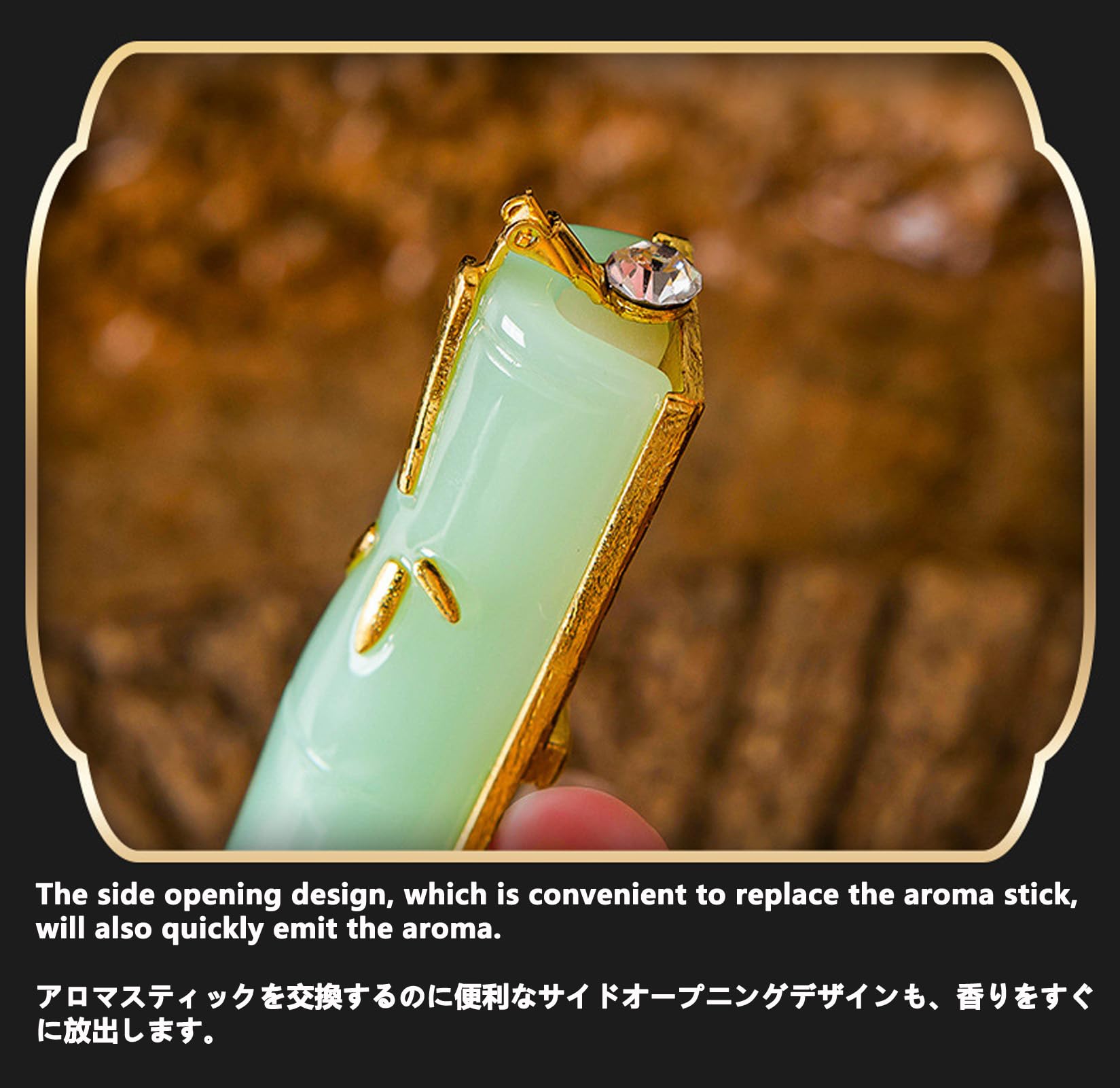 PIWINE Tablet per Presa per Aroma Auto, Bellissima Decorazione Dell'auto, Profumo di Esportazione di Regolazione dell'Aria Dell'auto(Contiene 5 Bastoncini di Sostituzione Dell'aromaterapia)