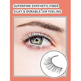 Lashes Wispy Eyelashes False Eyelashes 10MM Short Lash Thin Band Strip Lashes Natural Lashes 3D Volume Eyelashes Soft False Lashes 7 Pair Siligli