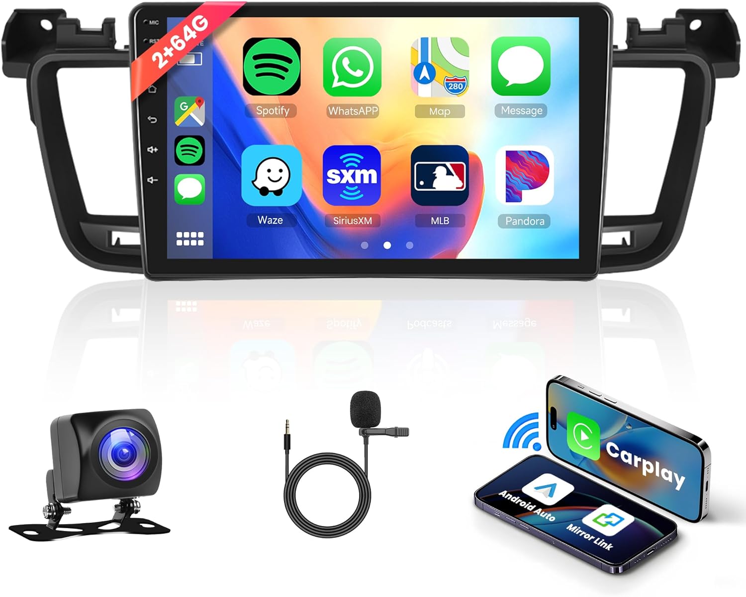 Autoradio GPS Android 14.0 Peugeot 508