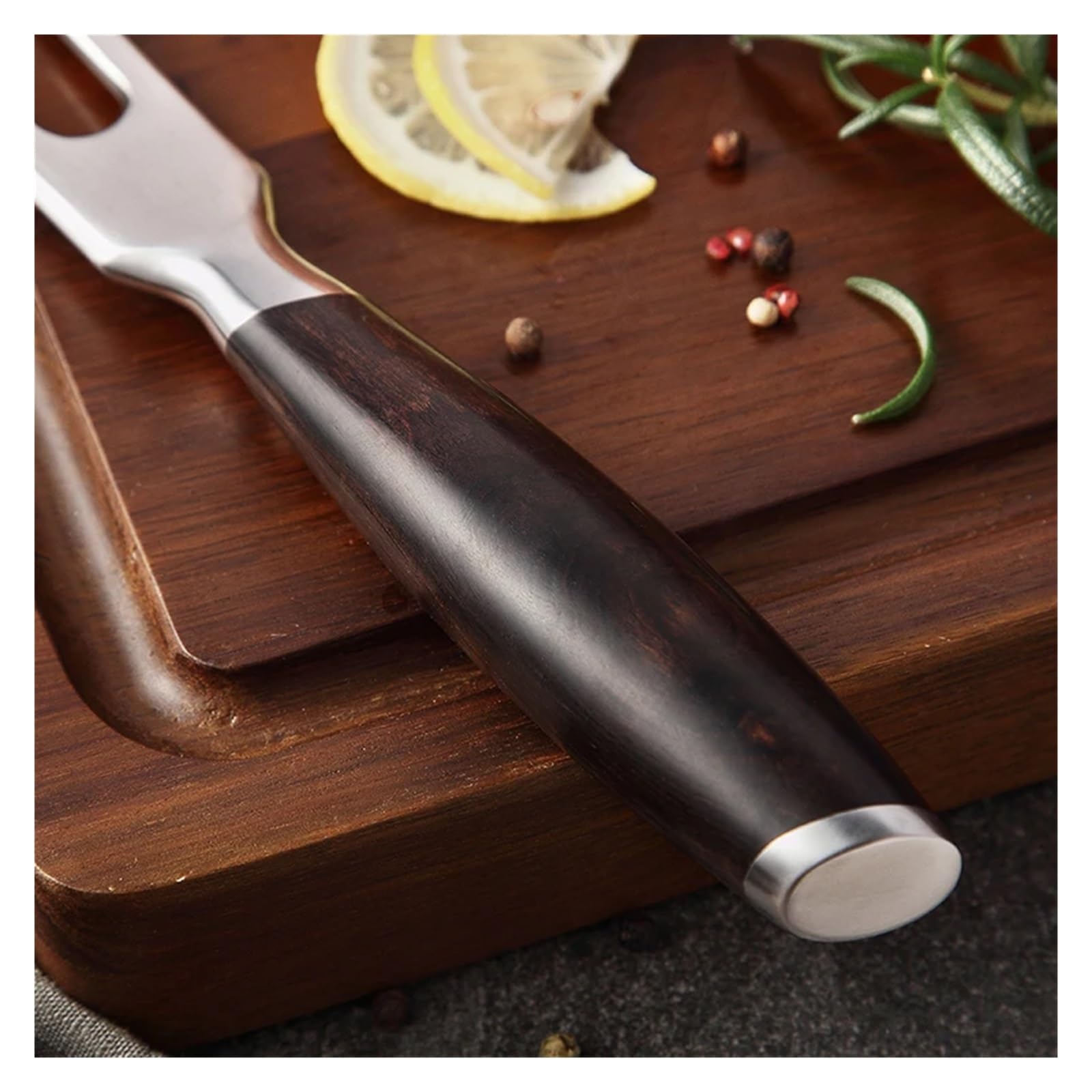 Fourchette a viande en acier inoxydable, fourchette a 2 dents 10 pouces