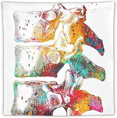 Pintura abstracta de arte moderno, tapiz de vértebras torácicas, Rosalias, pintura artística sobre poliéster, arte de pared, tapiz de pergamino,