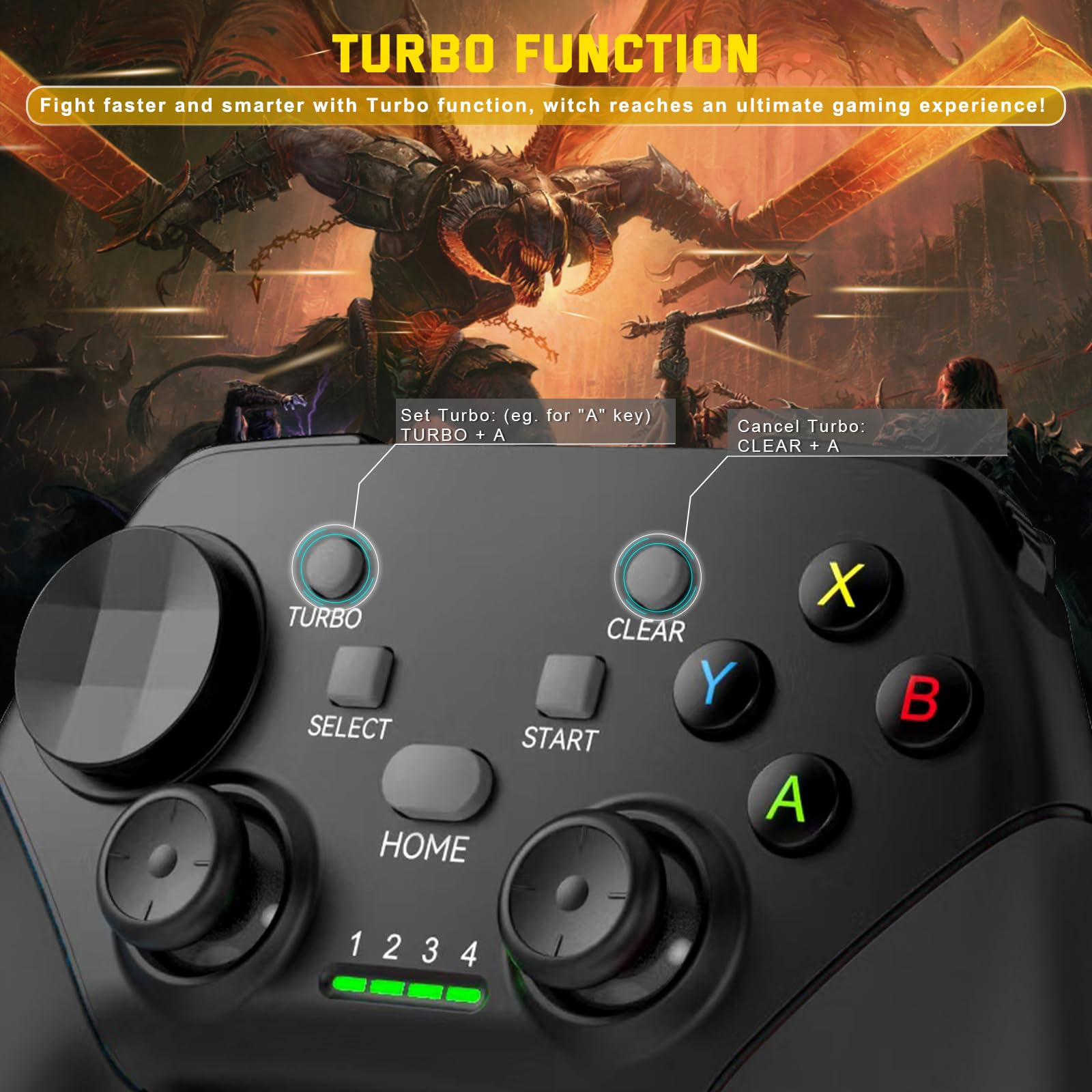 Joso Controller di gioco mobile wireless per iOS, Android, iPad, tablet, PC, controller del telefono per iPhone 14/13/12/11, Galaxy S22/21, telefoni Android, COD Mobile, Genshin Immpact, Cloud Gaming