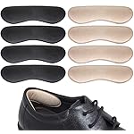 Dr. Foot\'s Heel Grips Liner Insert for Shoes Too Big, Shoe Inserts Liners for Loose Shoes, Preventing Heel Slipping, Rubbing, Non-Slip (Beige & Black)
