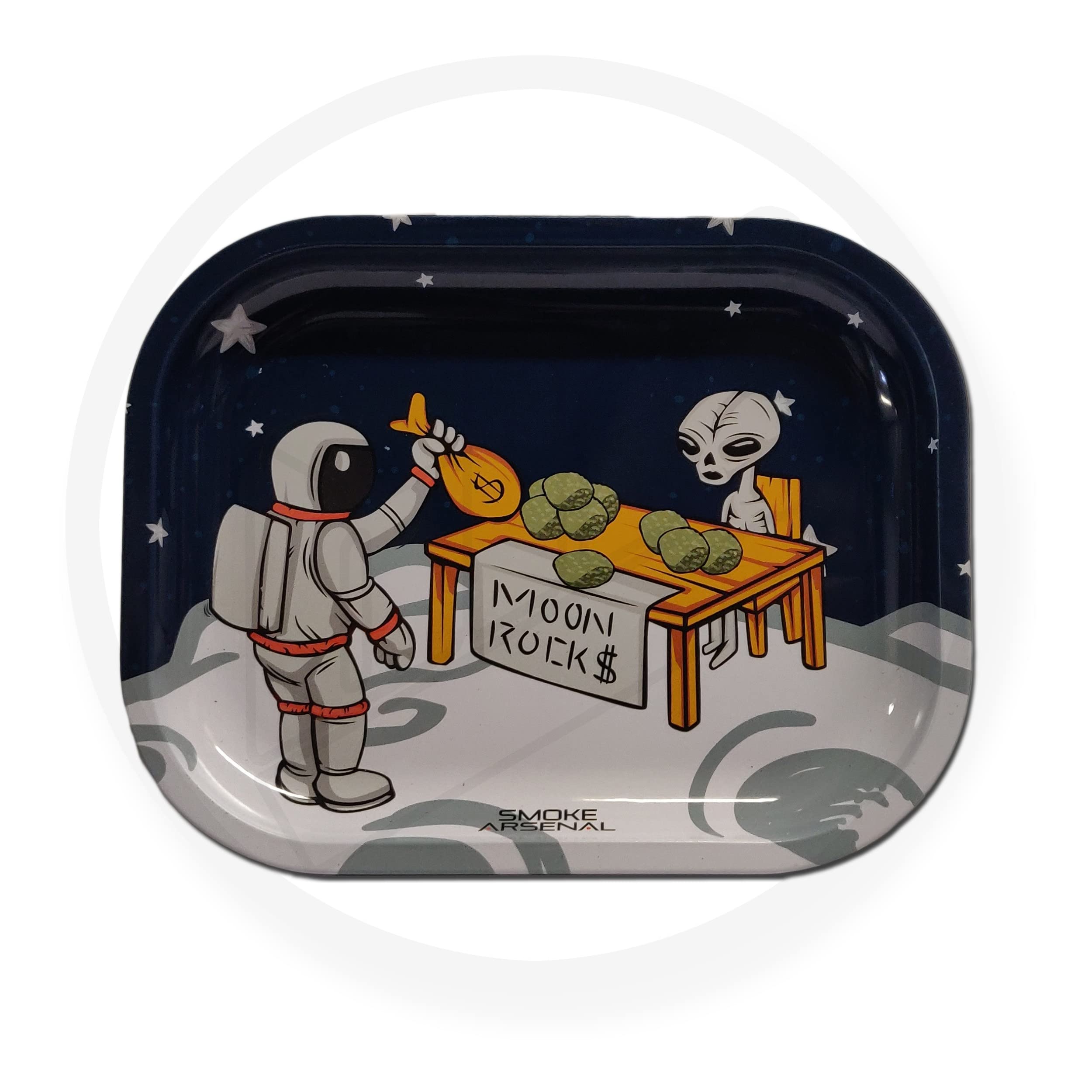Smoke Arsenal Premium Rolling Trays - S (Moon Rocks)