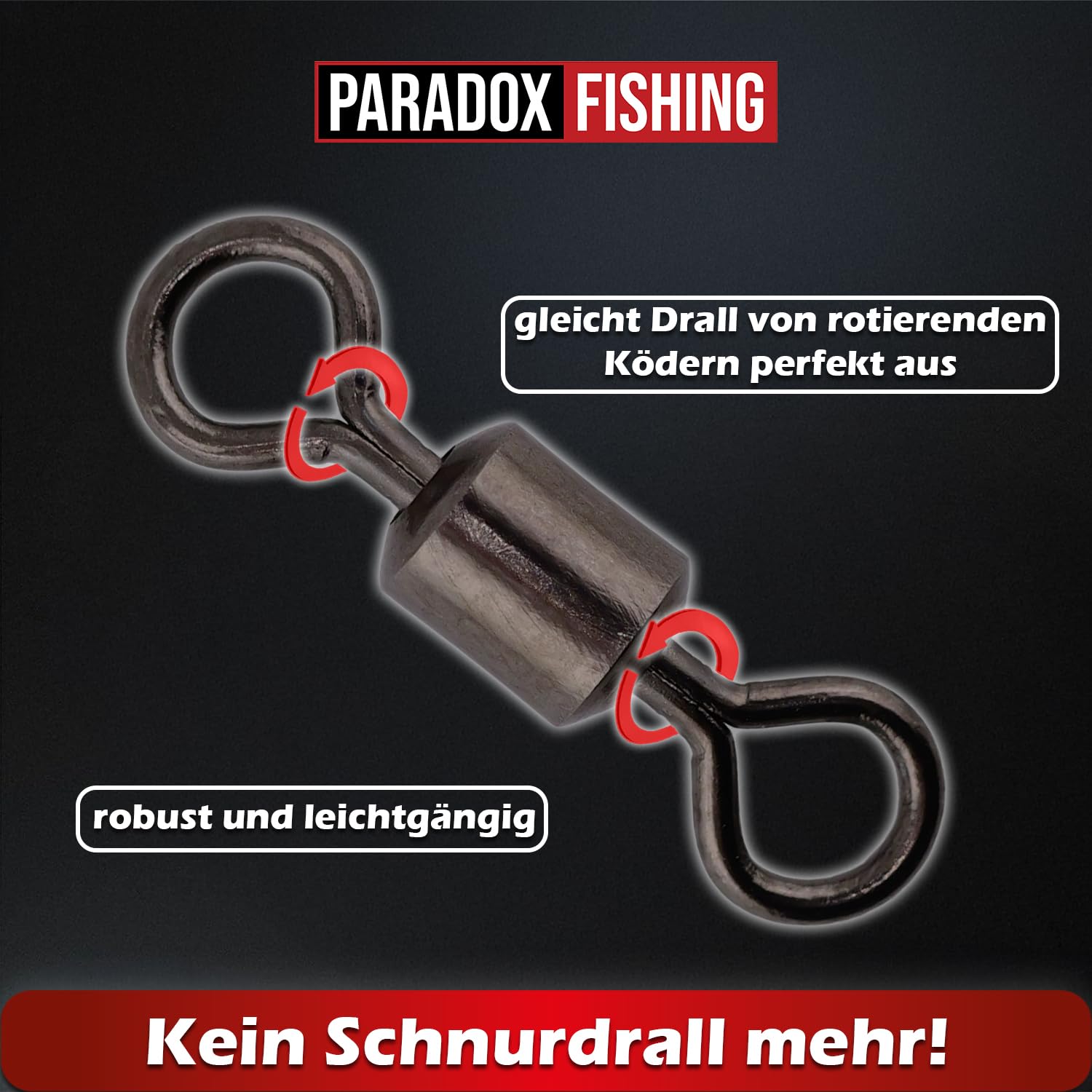 Paradox Fishing Zestaw krętlików baryłkowych 150 sztuk, po 30 szt. #8/#6/#5/#4/#2, krętlik, wędkarstwo, krętlik, zestaw akcesoriów wędkarskich