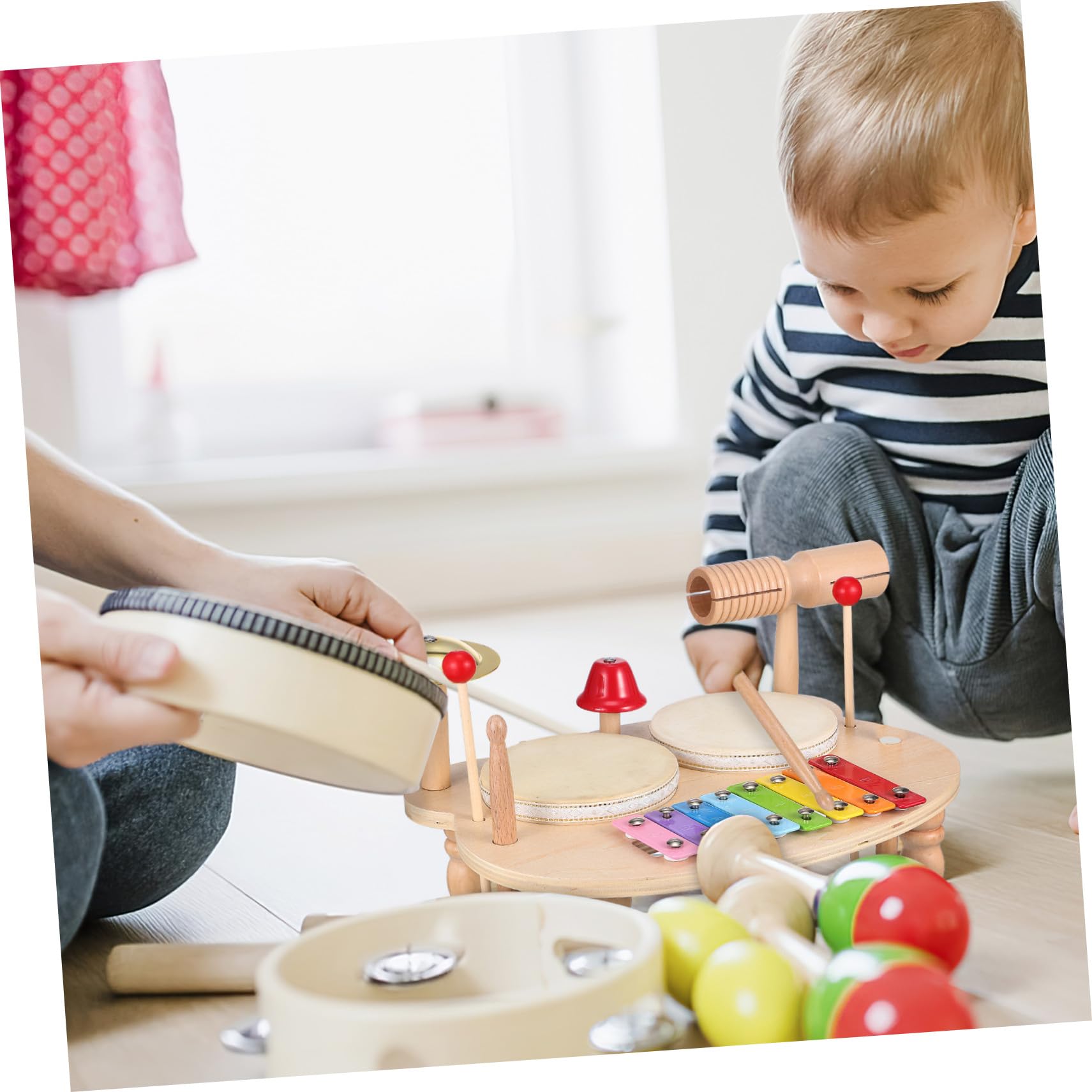Instrumentos de Percusión de Madera para Niños, Kit Musical | Colorido y Adorable, para Obsequio Musical, Efectos Ricos, Educativo y Divertido