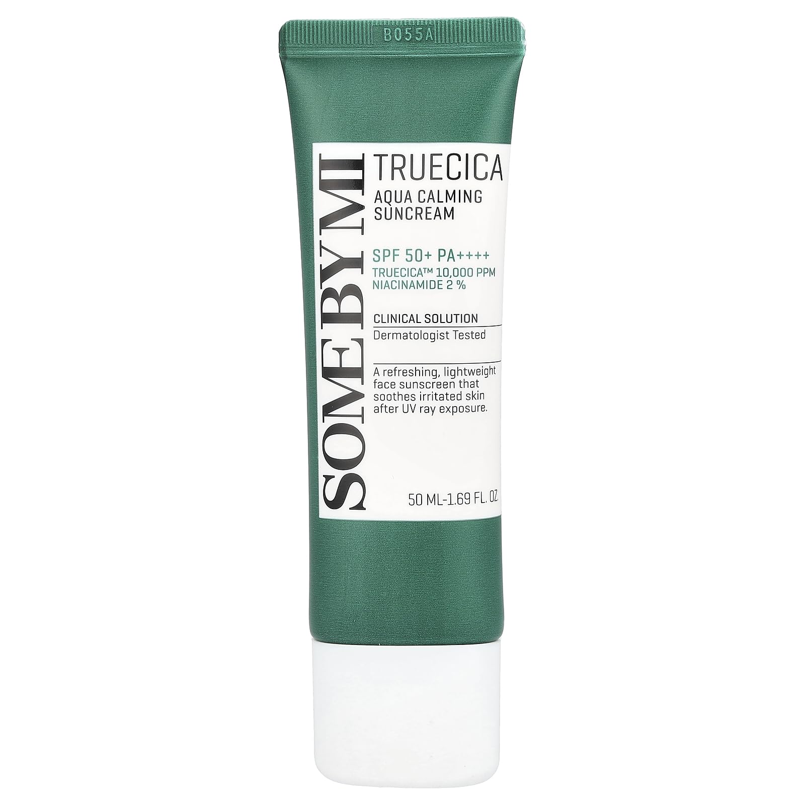 Truecica Aqua Calming Sun Cream SPF50+, Pa++++ | 50ml | Brightening And Calming Effect | Mild Sun & UV Protection Sunscreen For Sensitive Skin