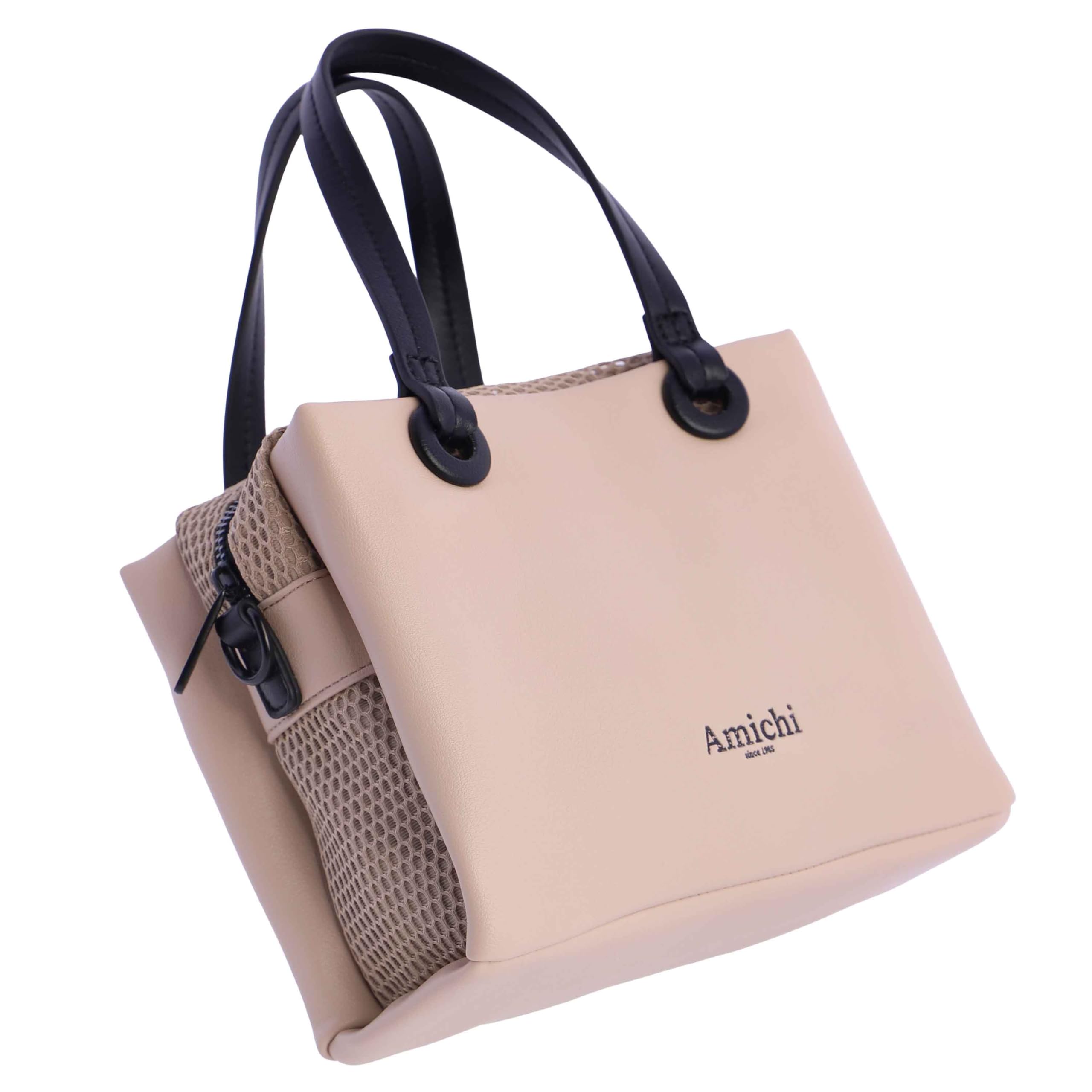 AMICHI - Bolso de mano para mujer - Estilo compacto y elegante para verano - Ideal para ciudad, paseo o eventos informales, Maui