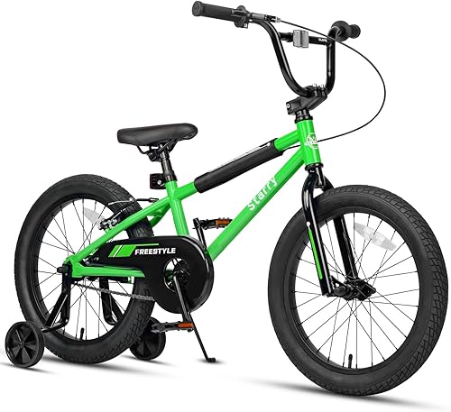 Miniatura 32 de 12 14 16 18 Inch Kids Bike BMX Style Bicycle with Training Wheels Coaster Brake for 2-10 Years Old Toddlers Boys Girls Multiple Colors marino,Verde