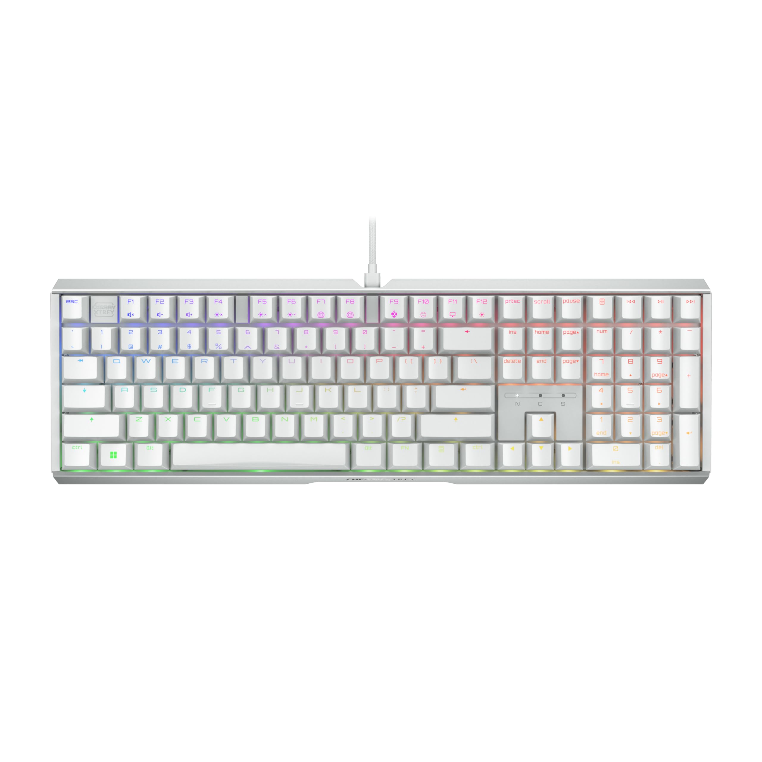 xmit keyboard 木製　ホワイト　美品 Amazon.com: CHERRY XTRFY MX 3.1, Wired Mechanical Gaming Keyboard