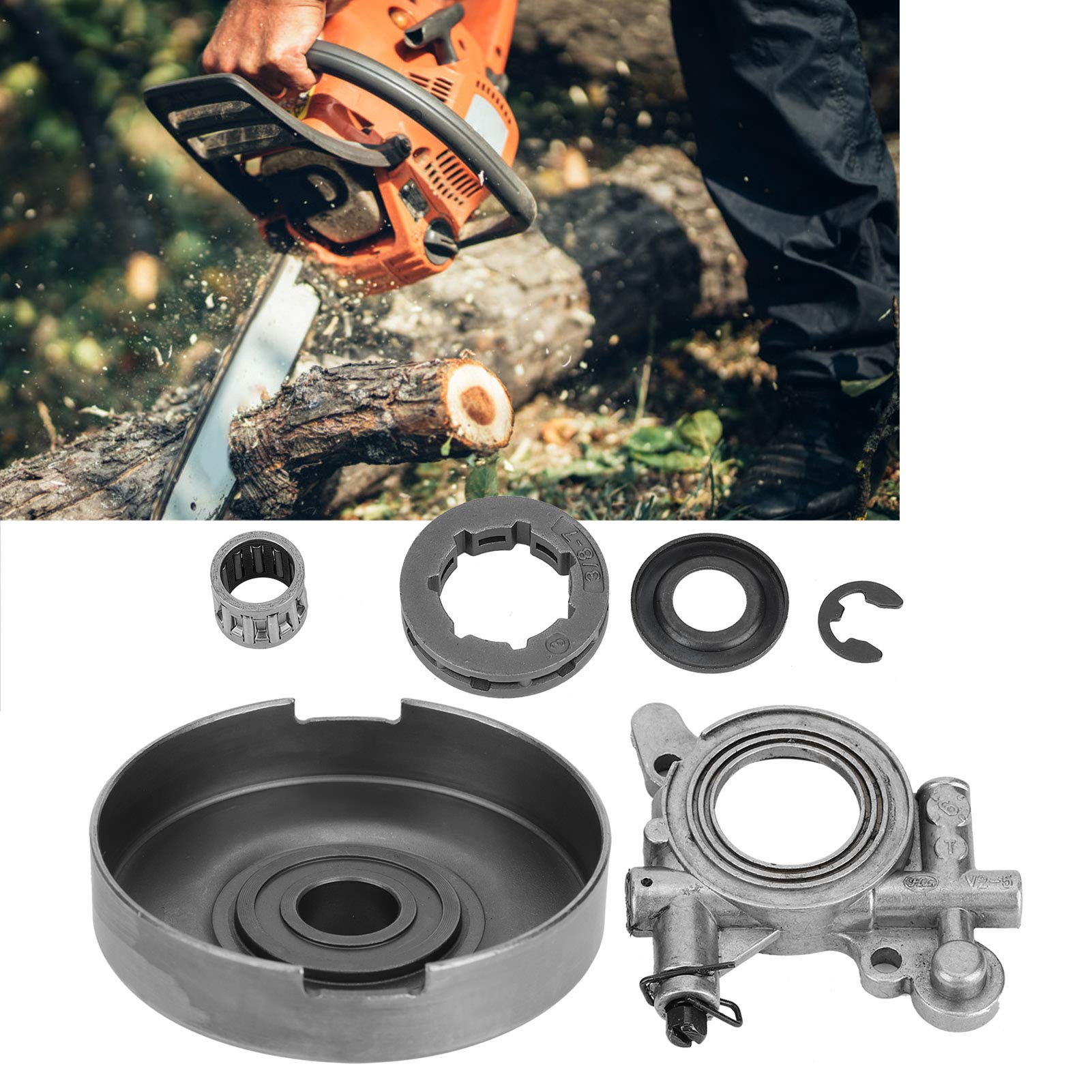 Amazon.com: Clutch Set Chainsaw Clutch, Clutch Drum Oil Pump Kit