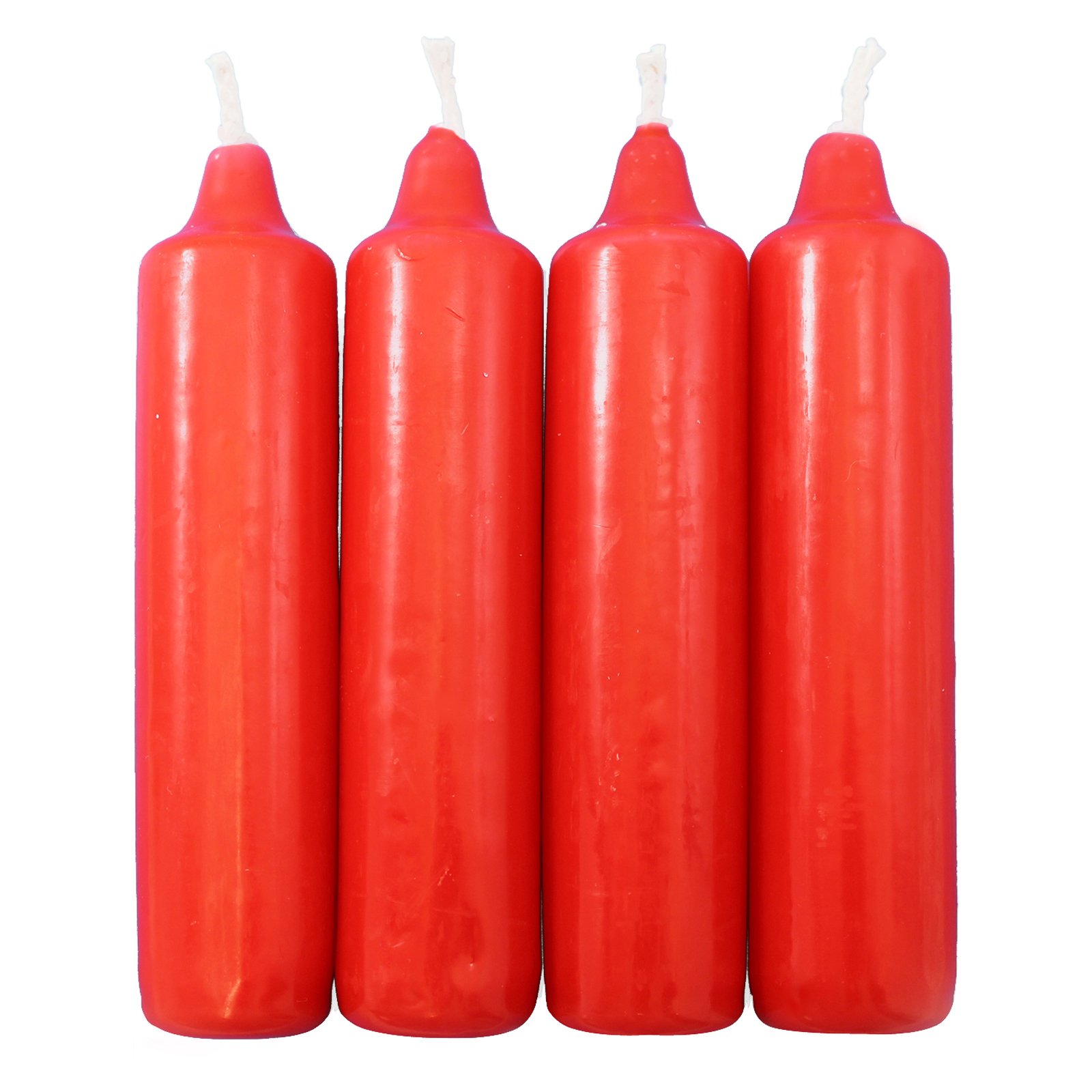 25er Pack Adventskerzen rot ca. 23 x 105 mm (25 x 4 Stück) Weihnachtskerzen, Christbaumkerzen, Pyramidenkerzen, Baumkerzen, Kerzen
