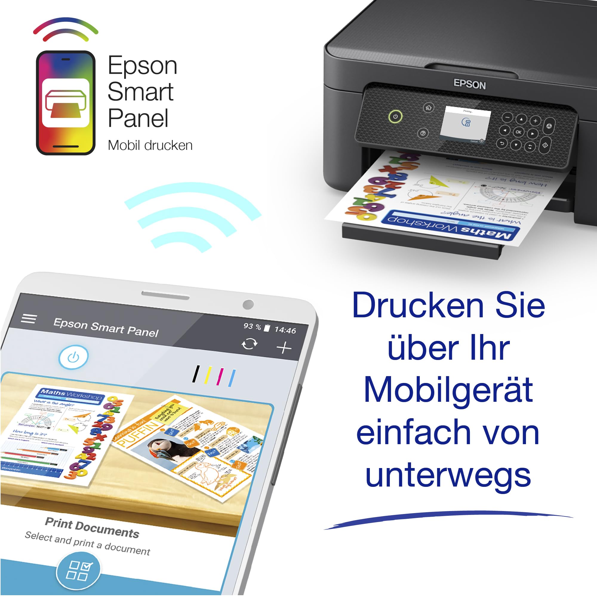 Epson Expression XP-4200 A4 kabelloser Multifunktionstintenstrahldrucker inkl. 3 Monaten kostenloser Tinte mit ReadyPrint Flex-Abo*