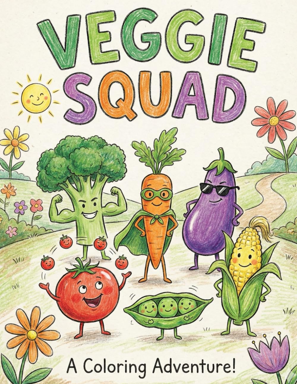 Veggie Squad: Kids Coloring Adventure
