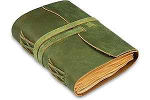 Green Ink Sketchbook Leather Bound Journal