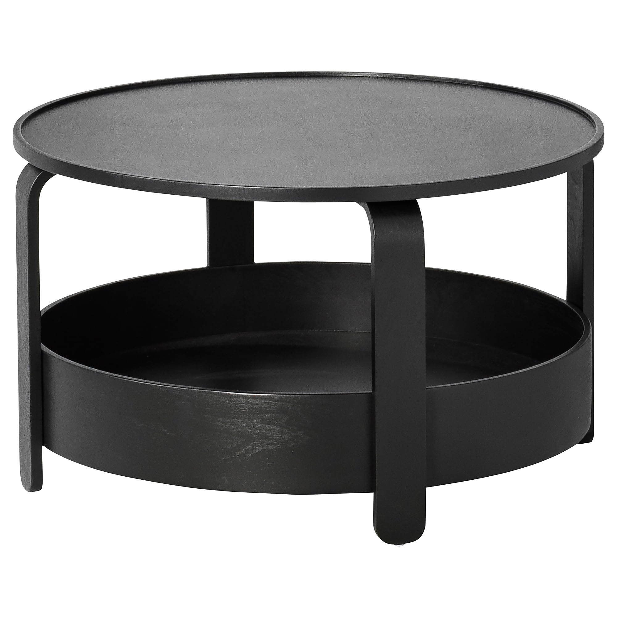 Table basse noire ProTuning BORGEBY 70 cm pour salon moderne