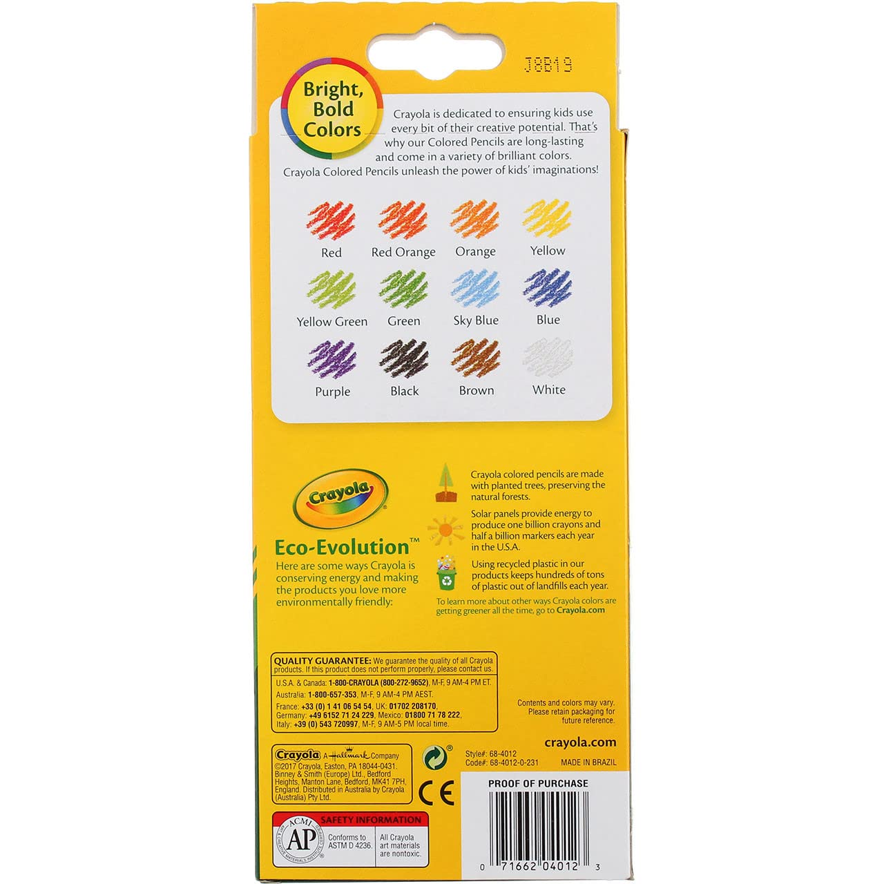 Matita color 12PK Lng (confezione da 5)
