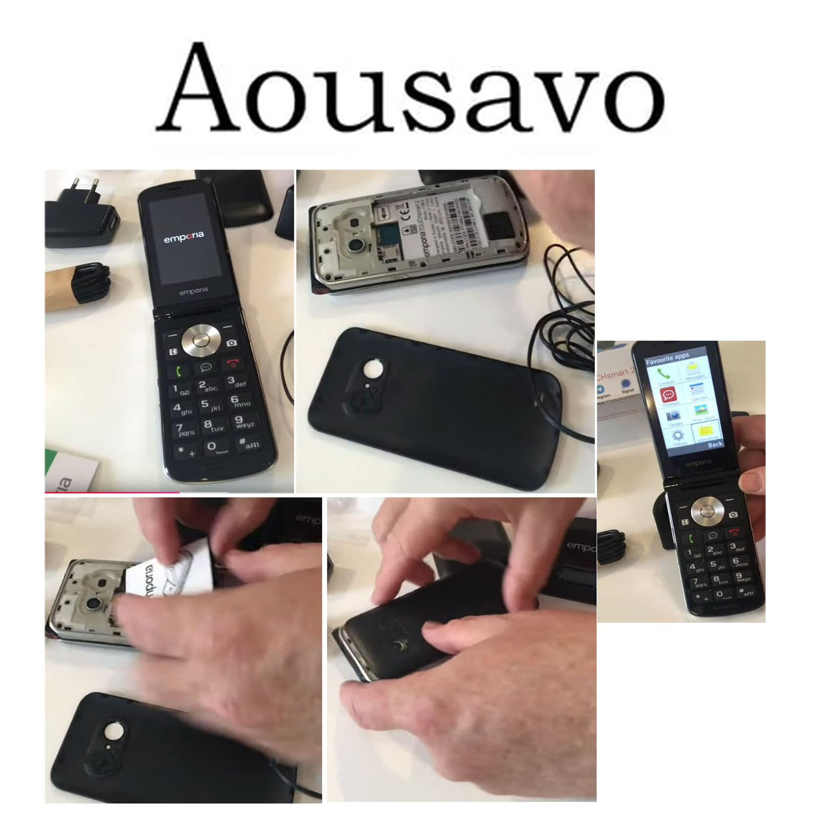 Emporia Touch Smart 2 - Batteria di ricambio AK-V188, 1400 mAh, compatibile con Emporia Touch Smart 2