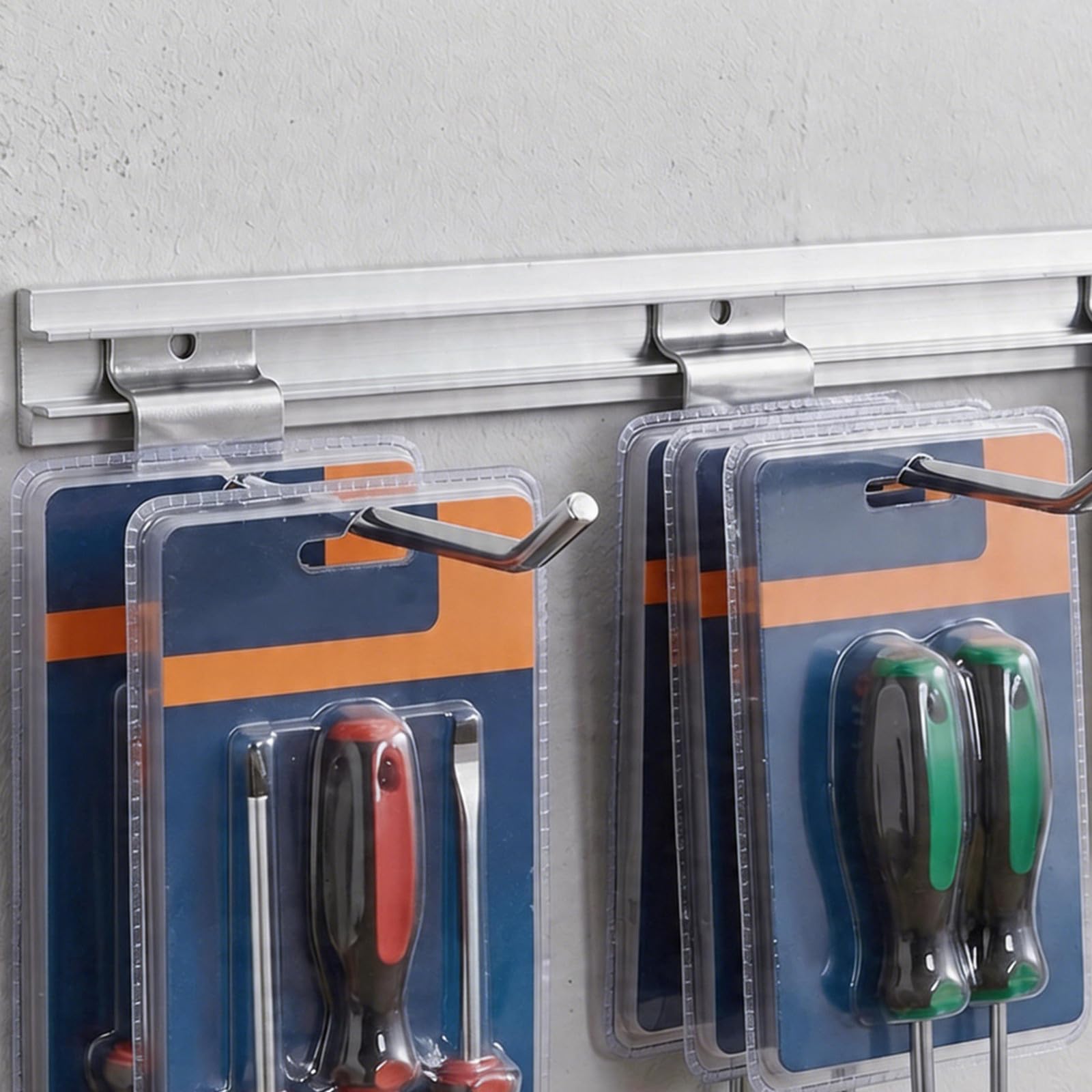 Ganci per Pannello Forato in Ferro Argento per Esposizione Flessibile, Facile Installazione, 2 Set per Casa e Supermercato