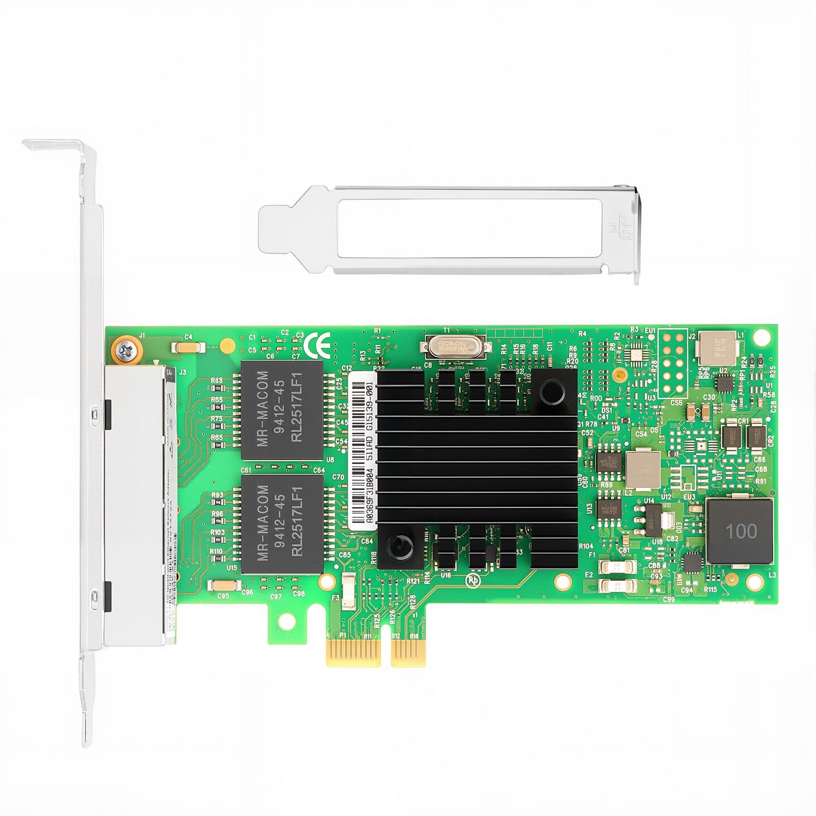 PCIe 2.1 x1 for Intel I350-T4 I350AM2 Chipset 1Gb 4 Port RJ45 LAN Card Support Windows Server/Windows/Linux/VMware/ESX