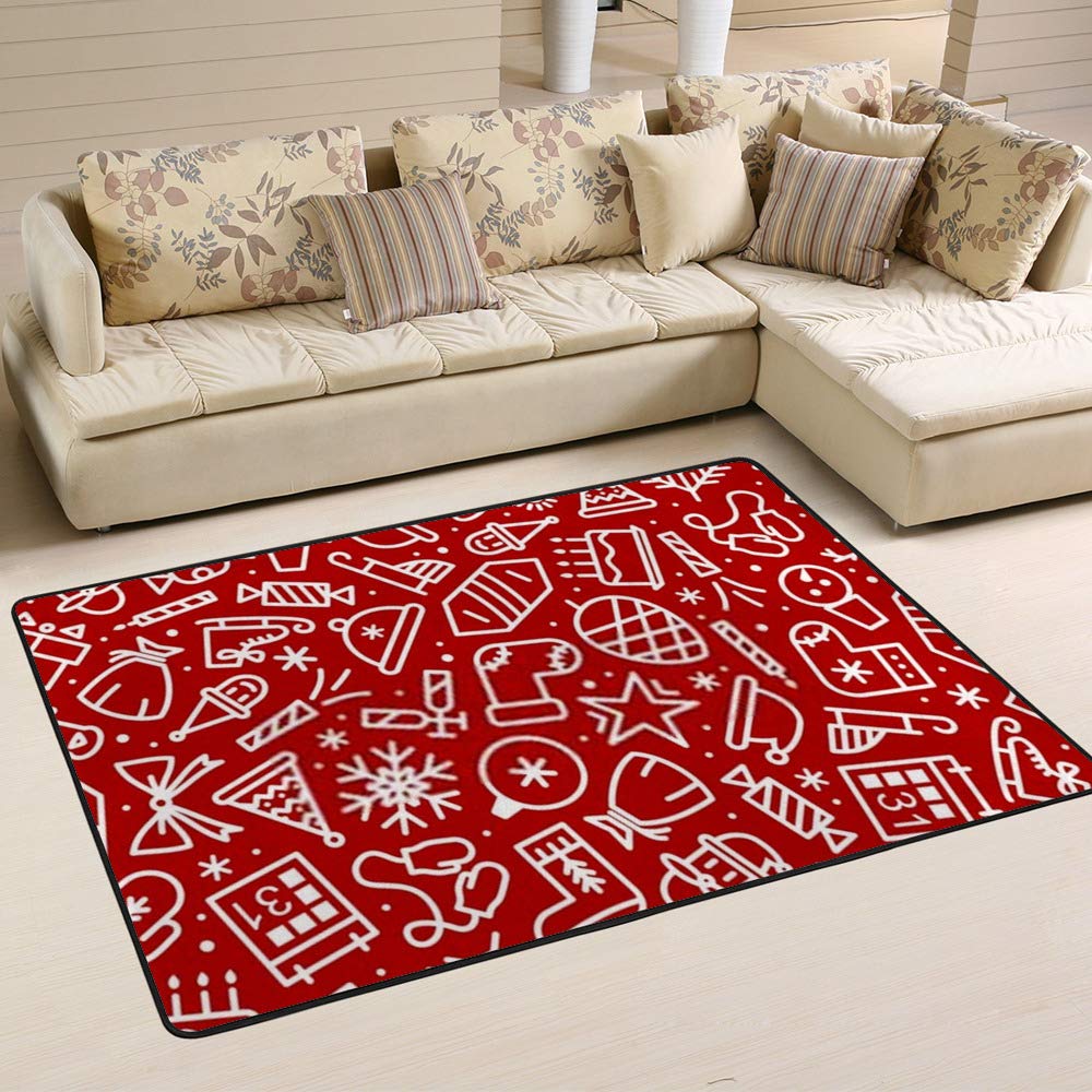 Tapis de Noël Ruchen grand modèle 63x48 pour protéger le sol du salon