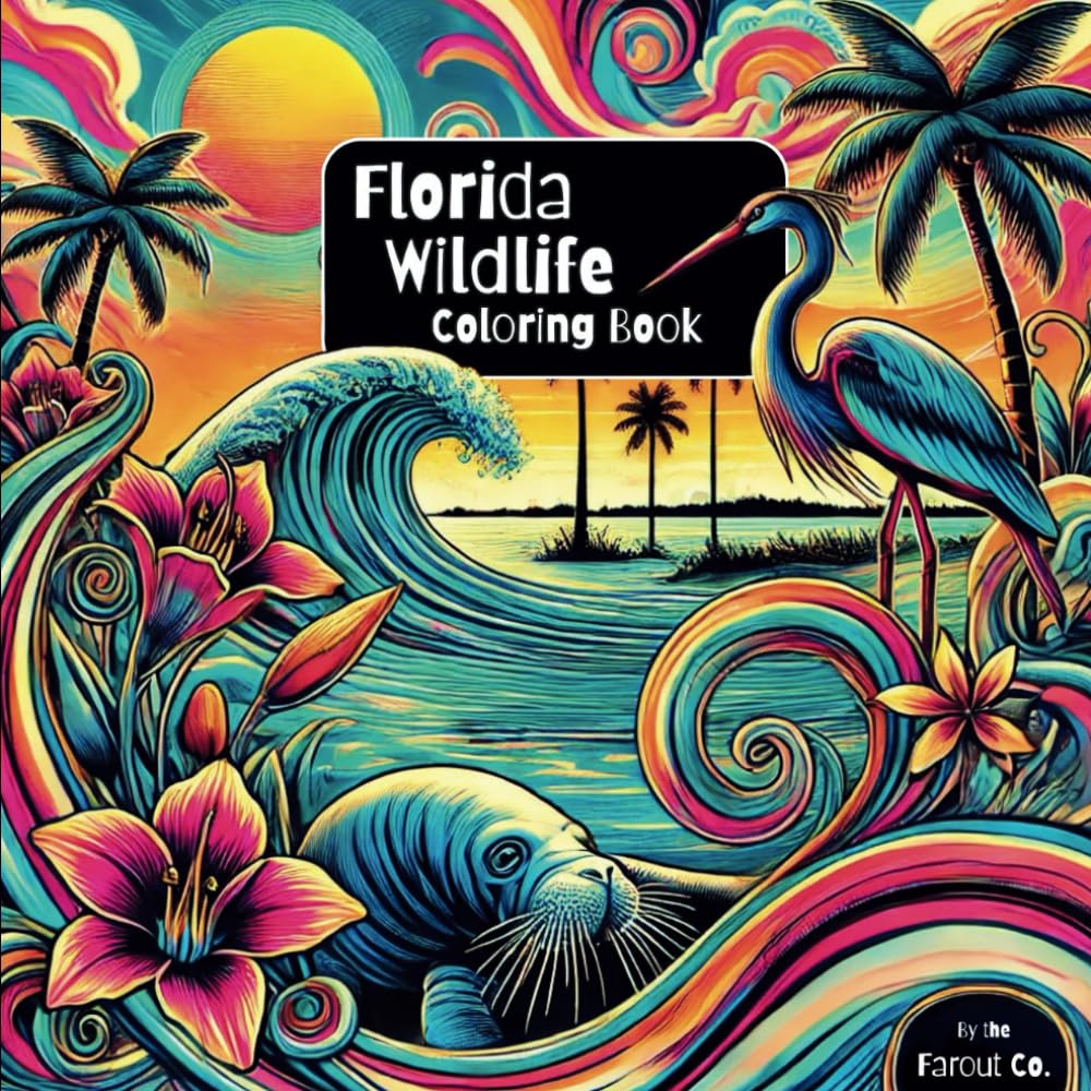 Florida Wildlife Coloring Book: Relax and explore Florida's unique wildlife, with a nature inspires coloring adventure