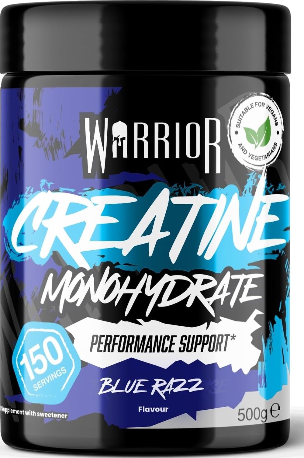 Warrior Creatine Monohydrate Powder 500g Pure Micronised (150 Servings)