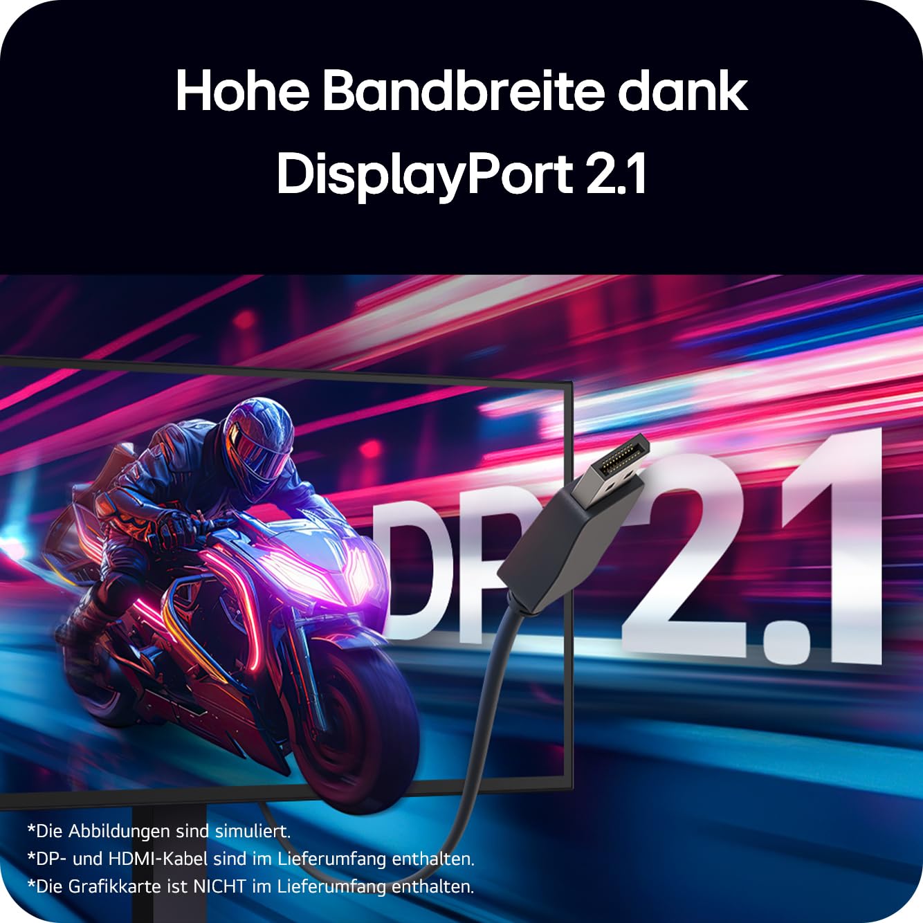 LG Ultragear™ 27GX790B-B 27 Zoll QHD OLED Gaming-Monitor, 540Hz/720Hz Dual Mode, 0,02ms, DisplayHDR True Black 500, AMD FreeSync Premium Pro, 1x DisplayPort 2.1, 2X HDMI 2.1, Schwarz