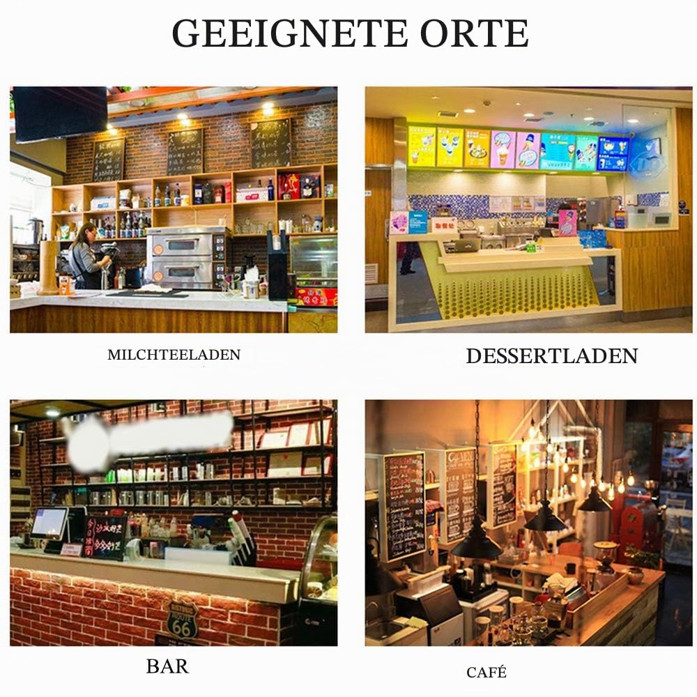 Cgoldenwall Milchshake Maschine Kommerzielle Elektrische Einkopf-Trinkmixer 18000 U/min Mit 2-Gang-Schalter 800ml Mixbecher Für Bananen, Papaya-Milchshake Und Cocktails