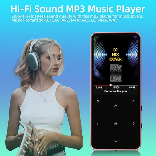 Miniatura 7 de Mp3 Player Bluetooth with Speaker,HiFi Sound Music Player with Bluetooth,FM Radio, Recorder, E-Book, Support up to 128GB  Portable Digital Mp3 for
