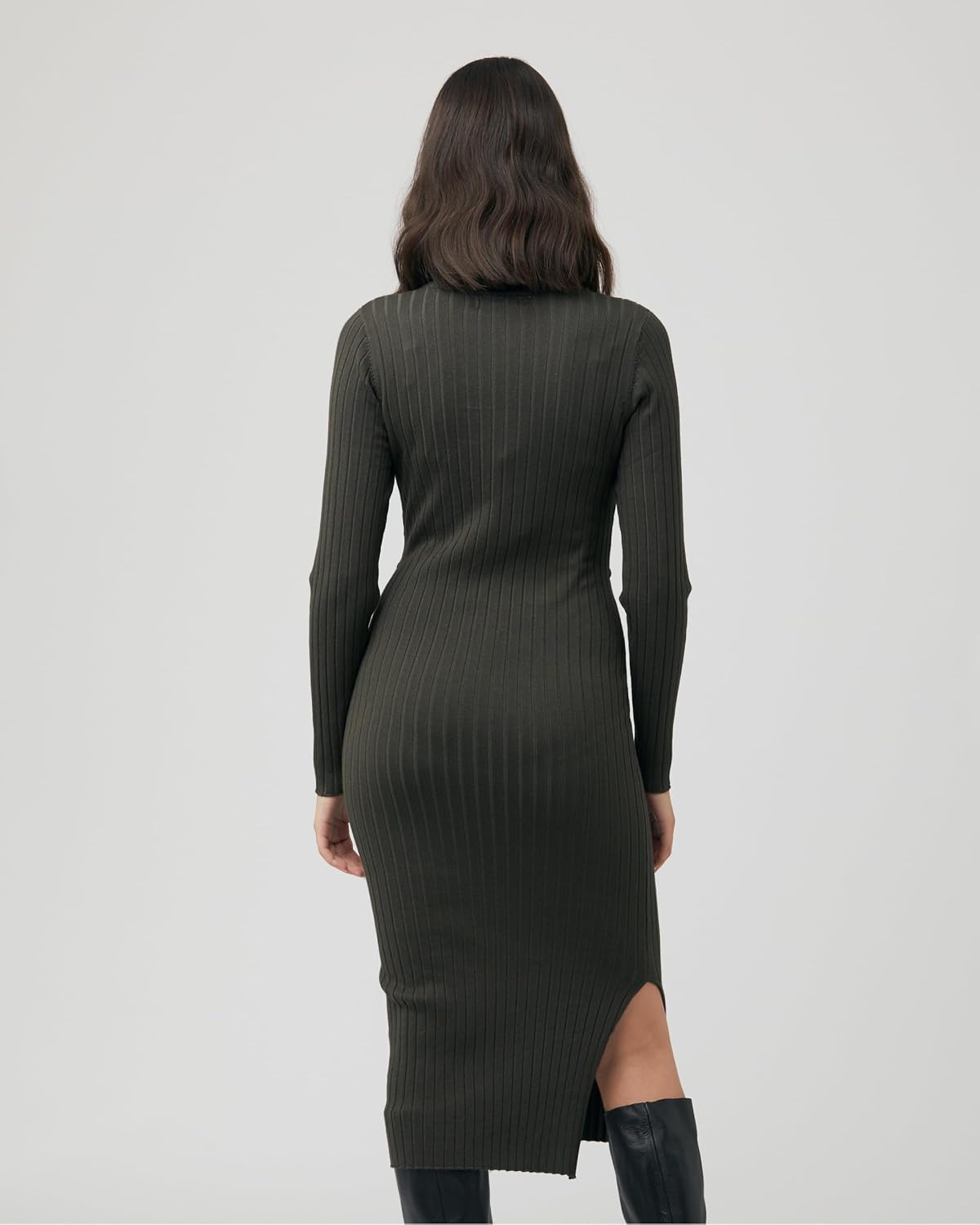 Ripe Nella Rib Nursing Knit Dress Ivy