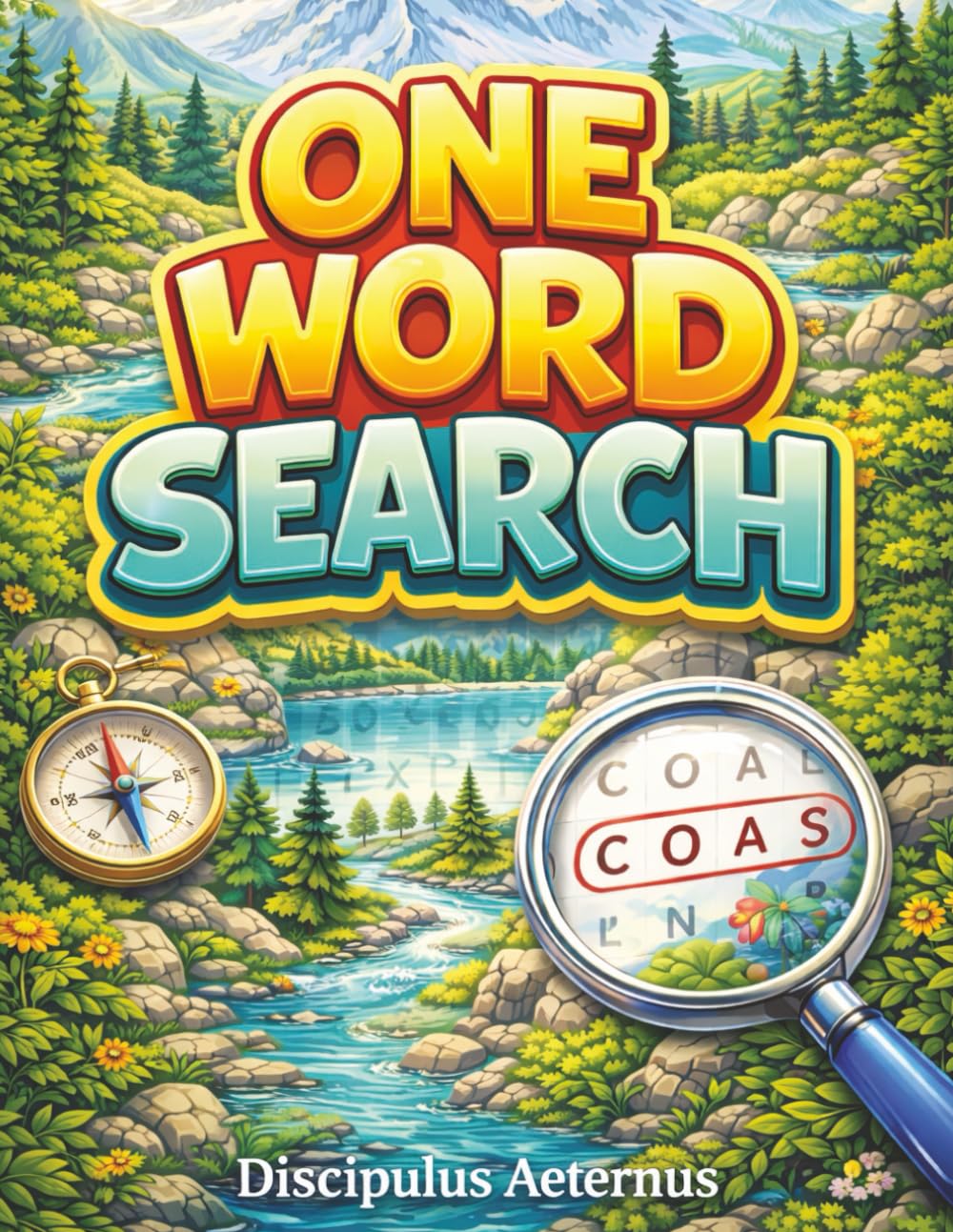 One Word Search: Brain Games to Improve Focus and Vocabulary, single word search