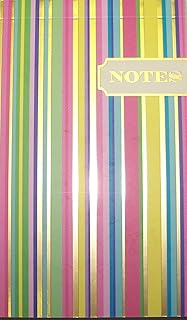 Eccolo World Traveler Top Flipping Journal or Memo Pad (Gold Foil with Multicolor Stripes; 3