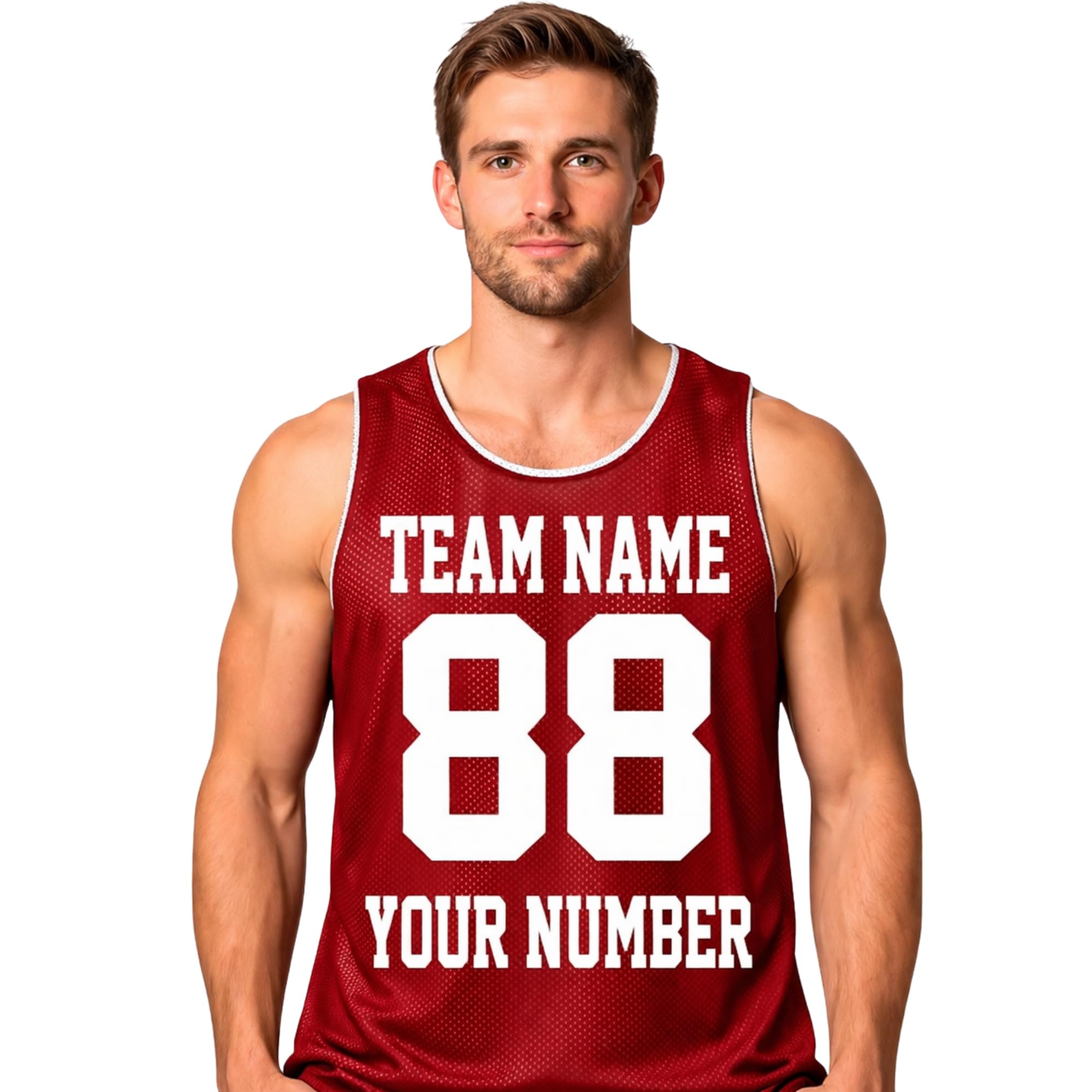 Custom Reversible Basketball Jersey Personalized Name and Number
