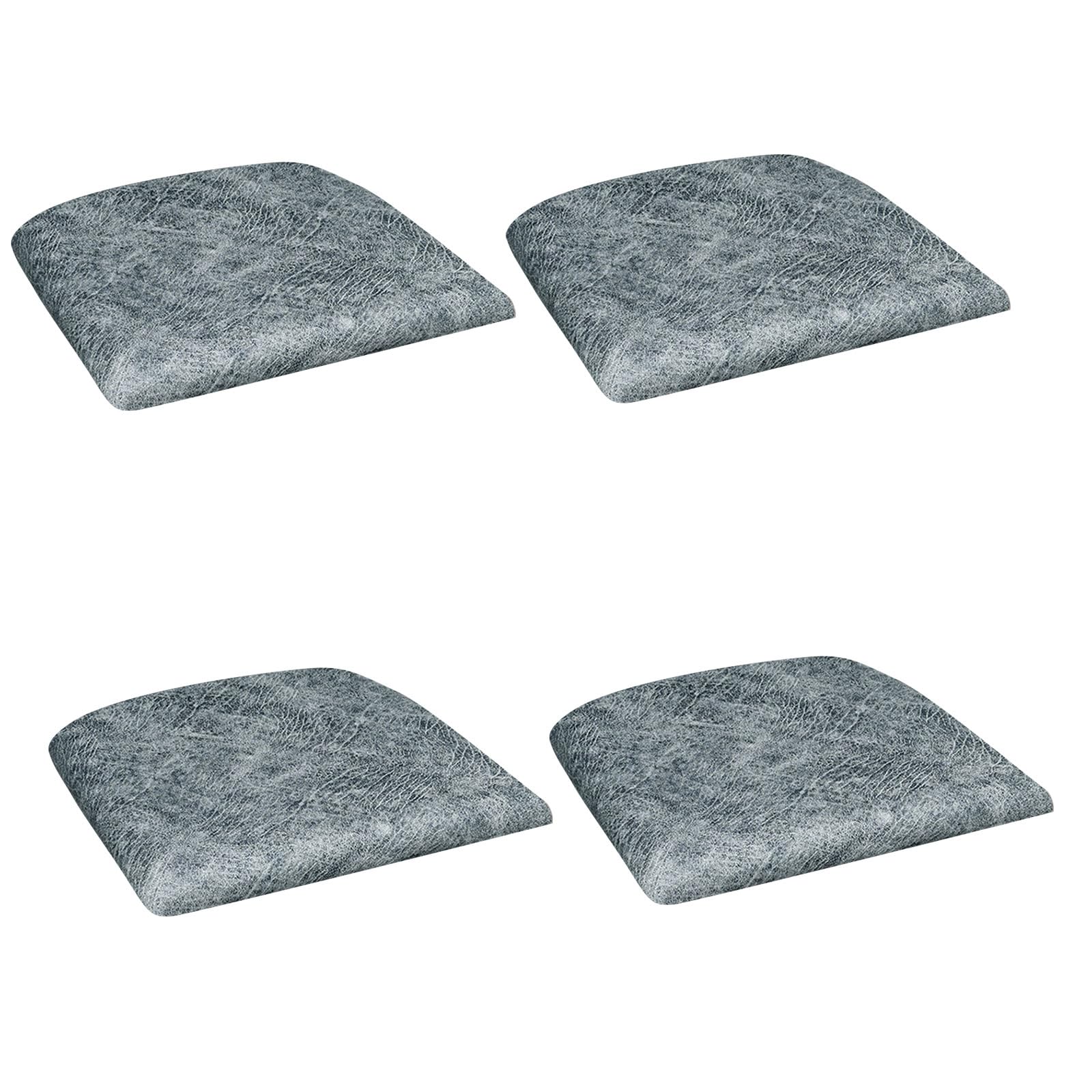 Carotoe Light Grey Stretchable Antislip Pu Leather Chair Cover Seat Cushion Dining Chair Seat Cover