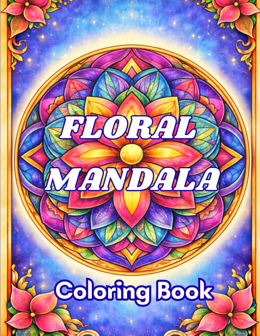 Floral Mandala: A Relaxing Adult Coloring Book for Stress Relief and Mindfulness