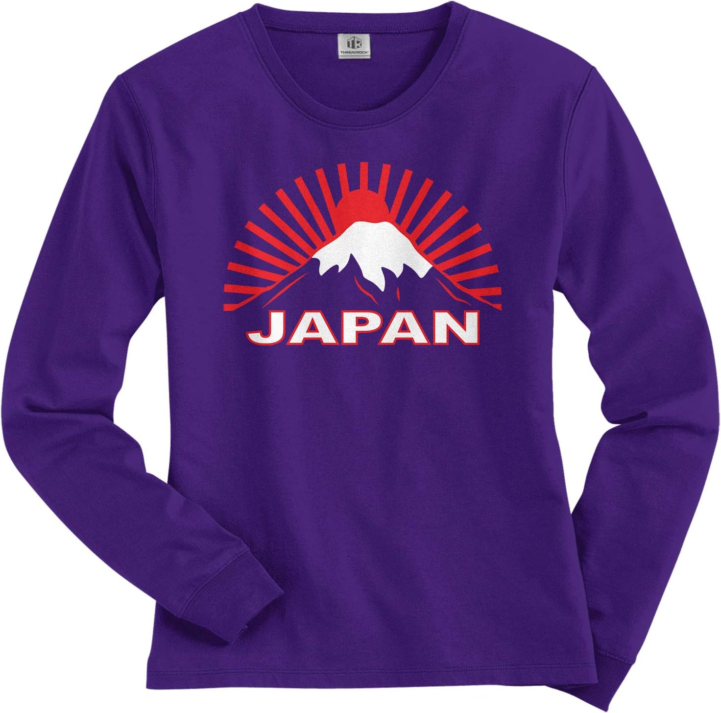 Japan Graphic Tee | Japanese Traditional Flag Women's Long Sleeve T-Shirt