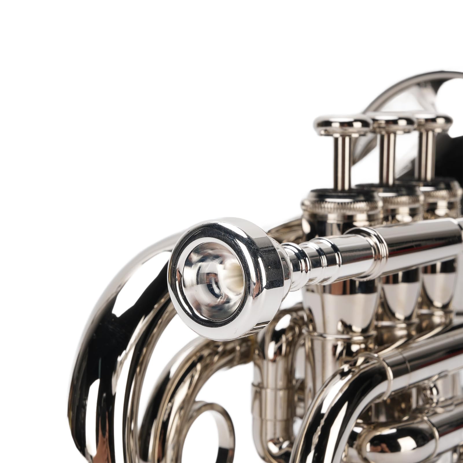 Eujgoov Mini Bb Tromba Set N durabilità in Ottone Placcata Squisita Artigianato Valvola a Doppio Drenaggio Portatile qualità del Suono Eccezionale per i Principianti di Apprendimento