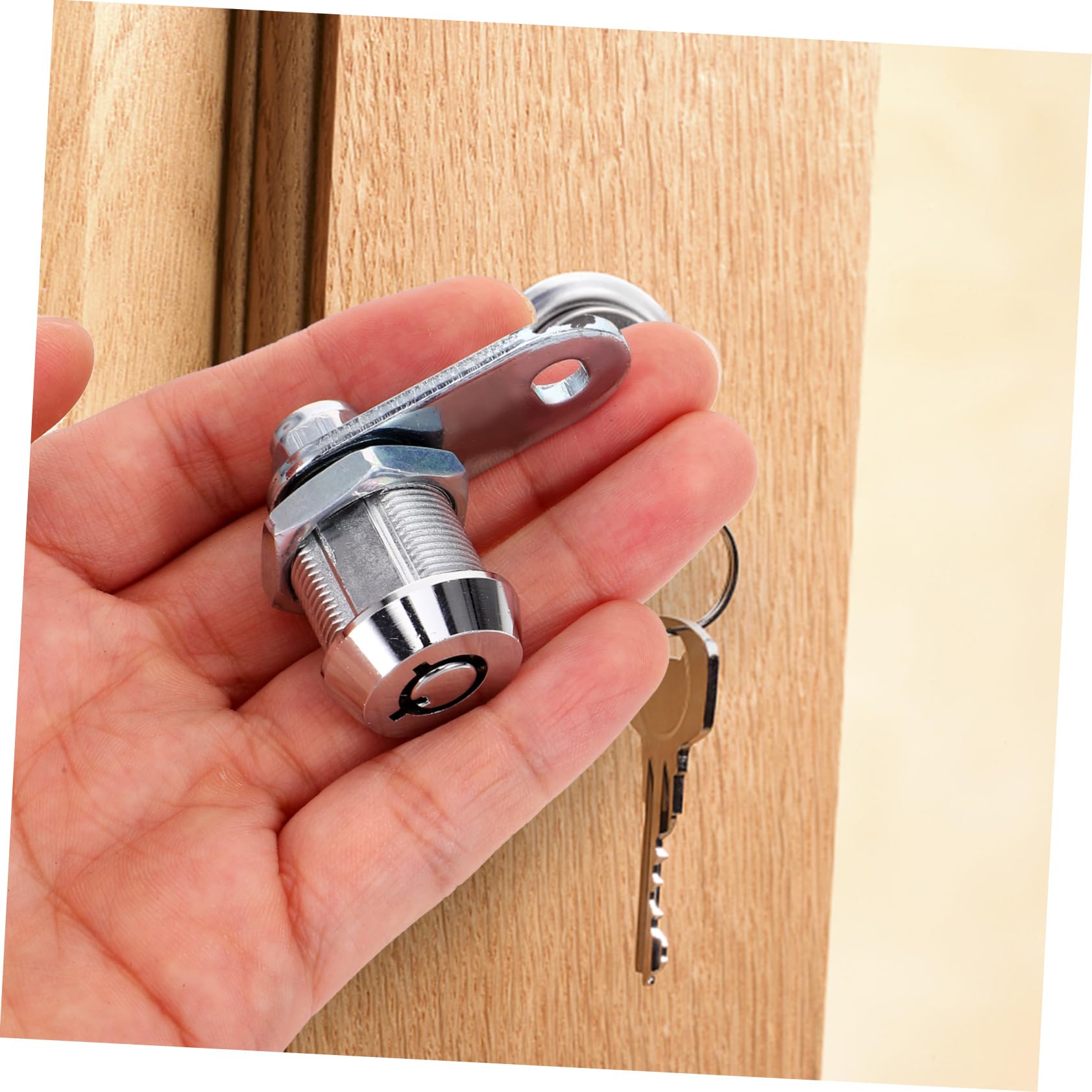 HOMSFOU 4sets Serratura Per Chiave Sicurezza Per Armadietti e Casette Postali Struttura Robusta Facile Installazione Per Utilizzo Versatile Cucina Garage e Camper