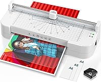 Vista 1 de Laminador 7 en 1 Laminador térmico Máquina laminadora de 9 pulgadas Máquina laminadora con bolsas de laminación 20 laminadores personales Laminador