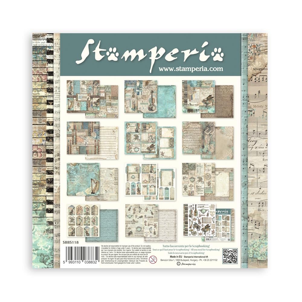 Stamperia, Scrapbook Paper Pad for Scrapbooking Albums, Card Making, Bullet Journals, and More, Acid Free, Double-Sided - Image 2