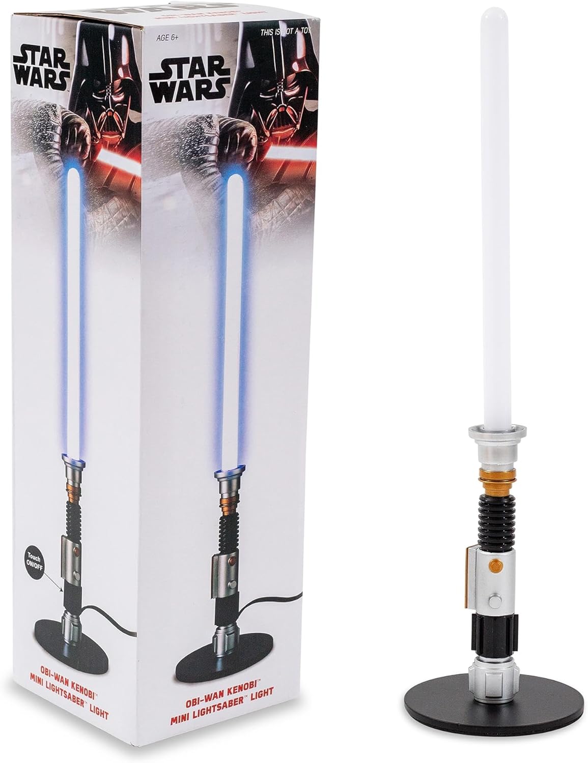 Star Wars OBI-Wan Kenobi Blue Lightsaber 12-Inch Mini LED Mood Light for Nightstand Table