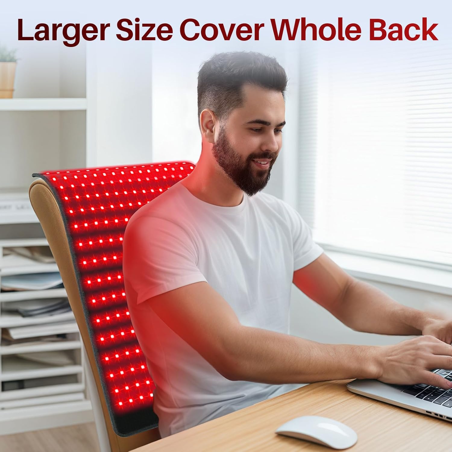 Comfytemp Red Light Therapy Pad with accessories