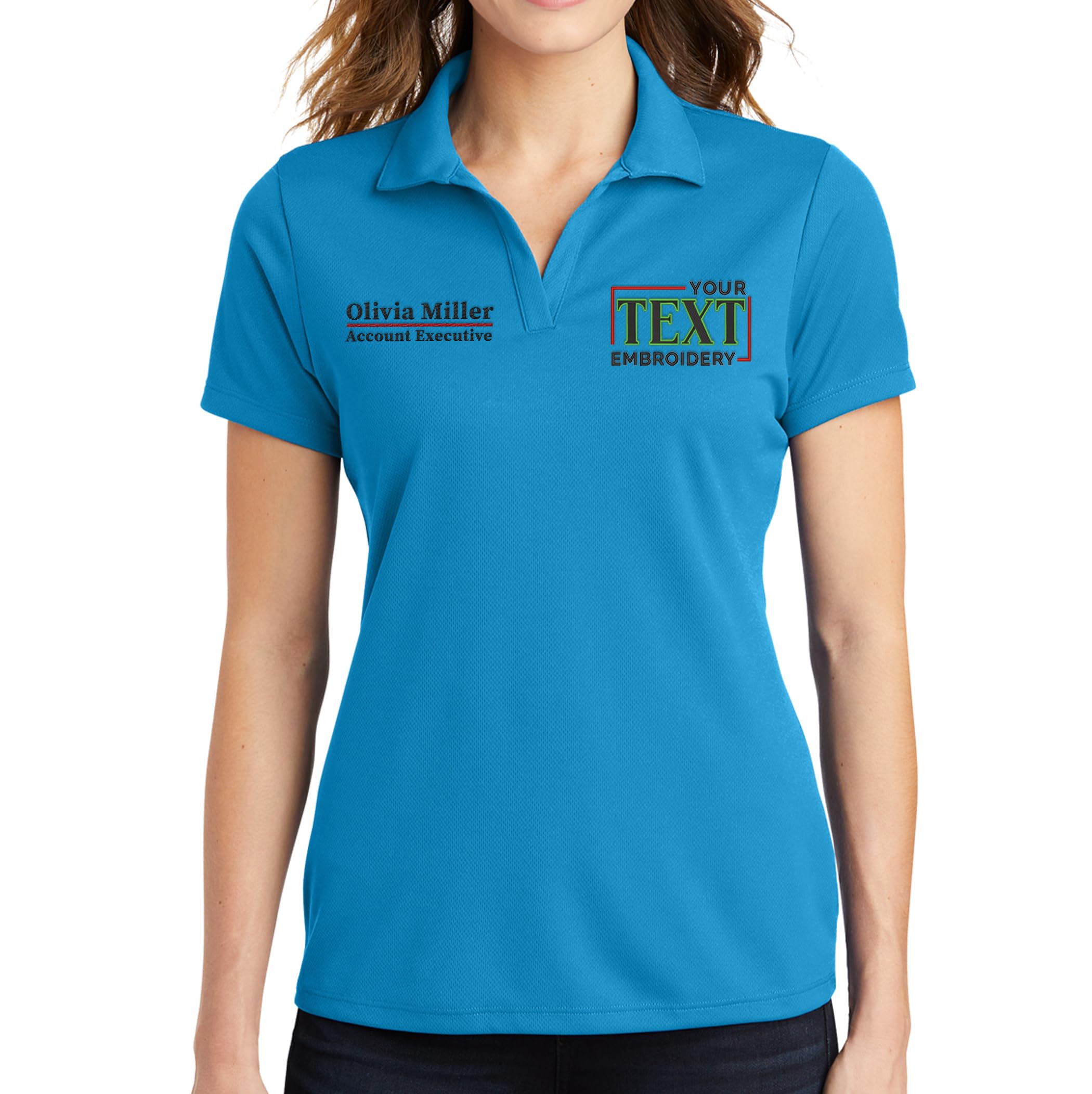 Custom Embroidered Polo for Women