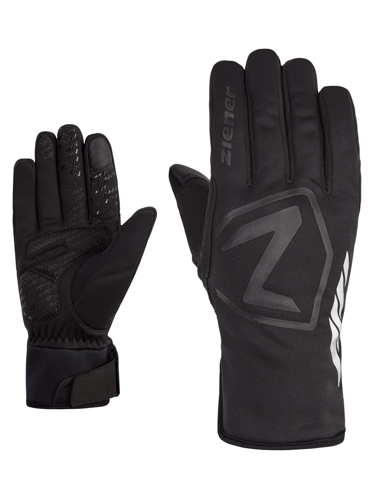 Ziener Mens Daqua Cycling Gloves Winter |Waterproof Soft Shell Padded